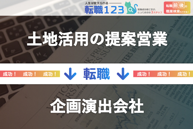 土地活用の提案営業から企画演出をする会社へ転身