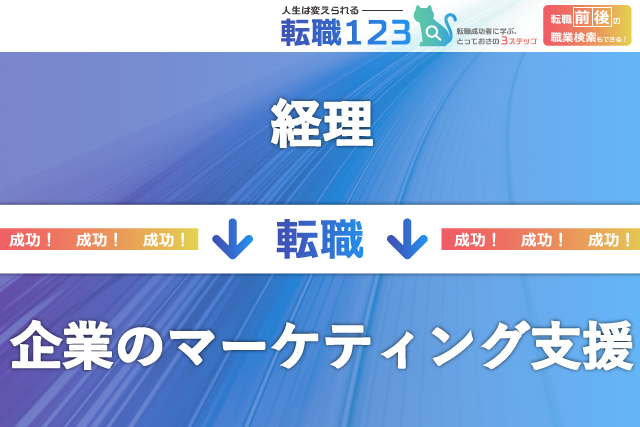 経理から企業のマーケティング支援業務へ!